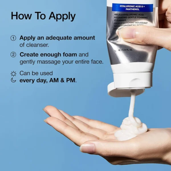 ANUA 8 Hyaluronic Acid Hydrating Gentle Foaming Cleanser 150ml