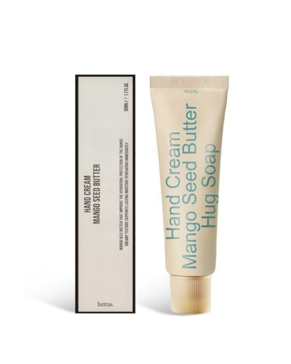 HETRAS Perfumed Mango Seed Butter Hand Cream 50ml - Hug Soap