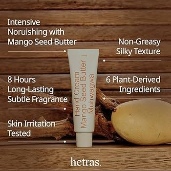 HETRAS Perfumed Mango Seed Butter Hand Cream 50ml - Muhwagwa