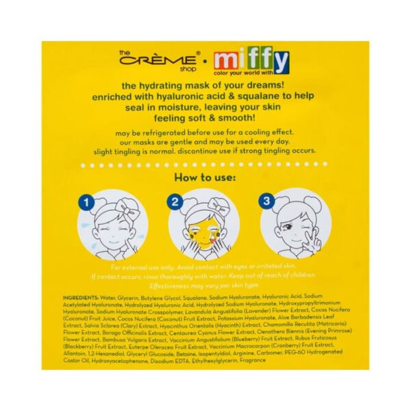 THE CREME SHOP Essence Mask Miffy Hydrating