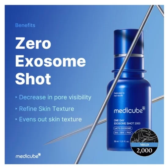 MEDICUBE One Day Exosome Shot Pore Ampoule 2000 30ml