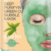 PUREDERM Deep Purifying Green O2 Bubble Mask Green Tea