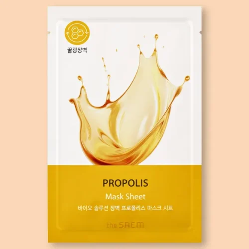 THE SAEM Bio Solution Barrier Propolis Mask Sheet-8806164186848 THE SAEM Bio Solution Barrier Propolis Mask Sheet